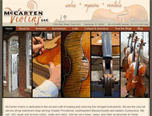 Tablet Screenshot of mccartenviolins.com